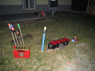 Fireworks ready to go